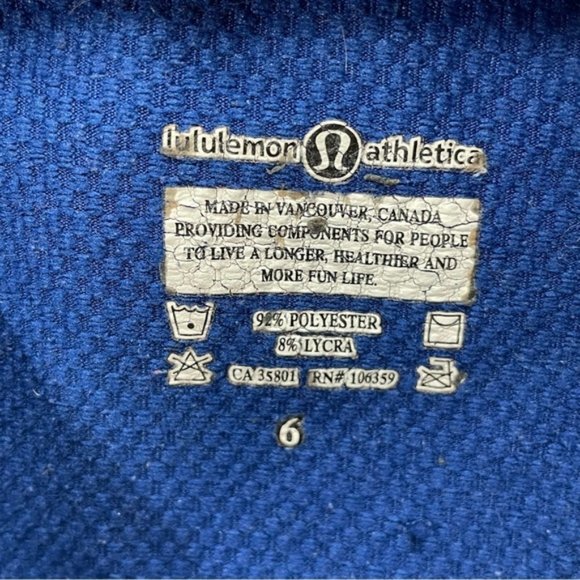 Lululemon Athletica Womens Blue Pullover Jacket Size 6 Half Zip - Picture 7 of 13